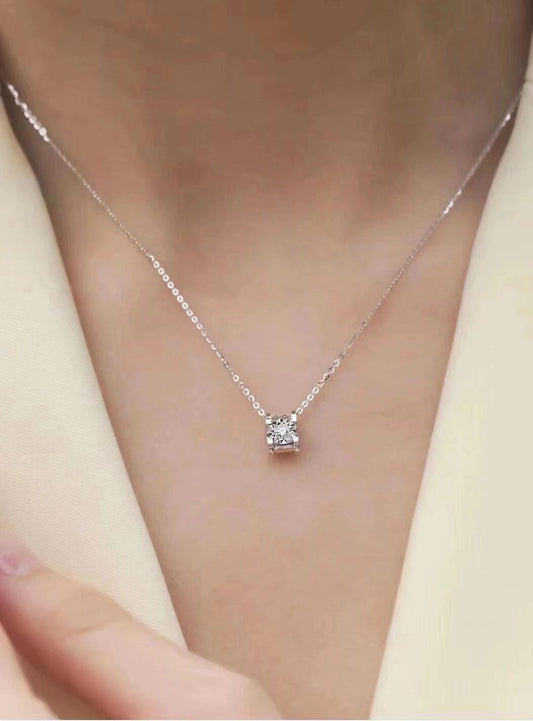 Bull head cultured diamond necklace