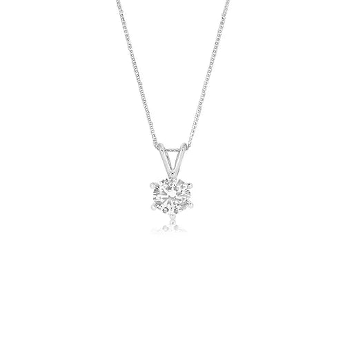 Diamond 18K necklace setting