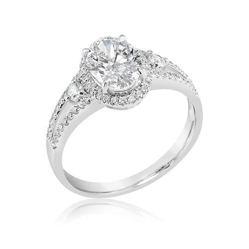 Diamond 18K ring setting